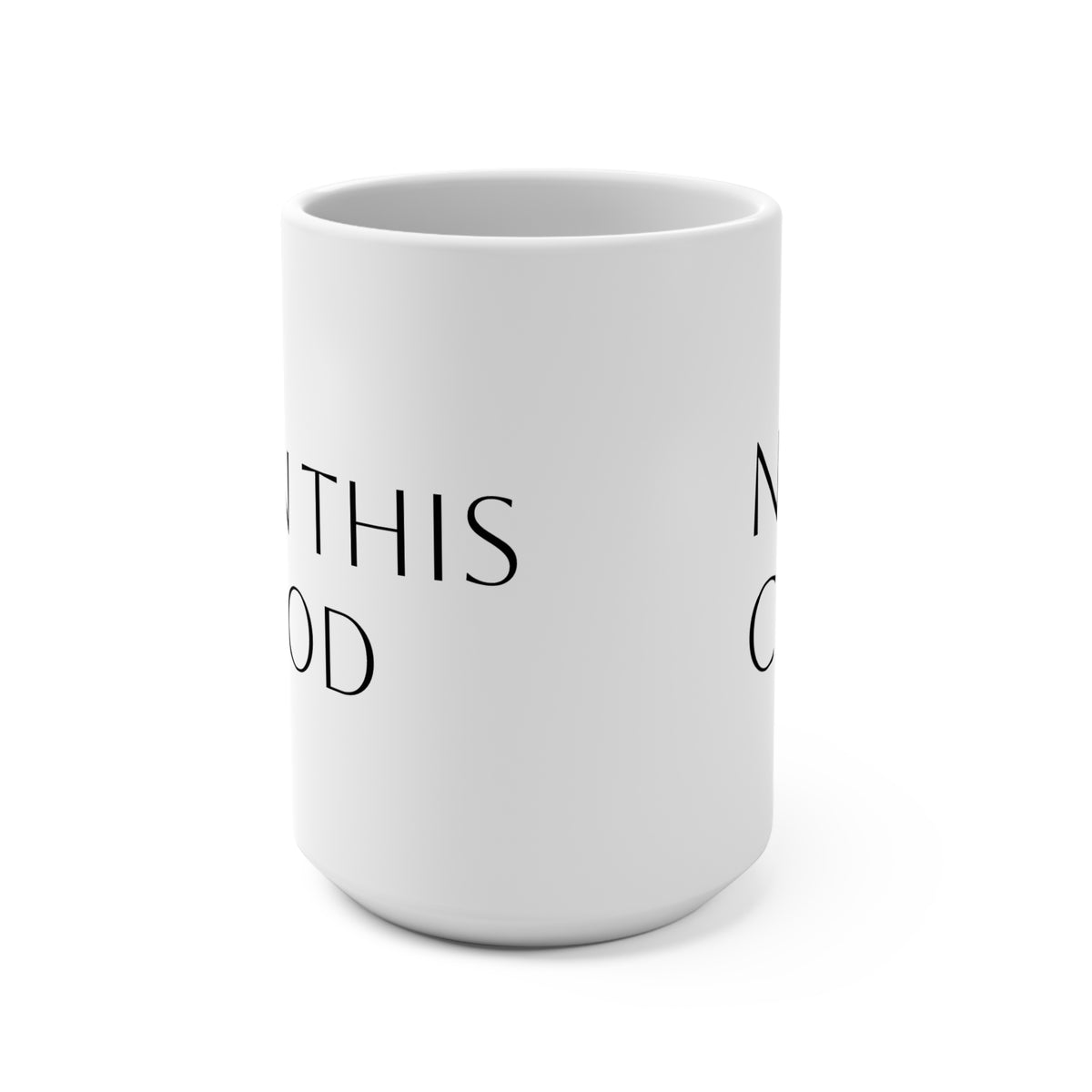 No Chit! 15oz Ceramic Coffee Mug — Funny Office & Desk Gift